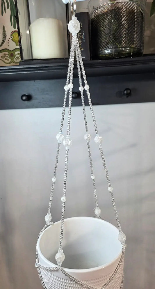 Full Moon Quartz Plant Hanger